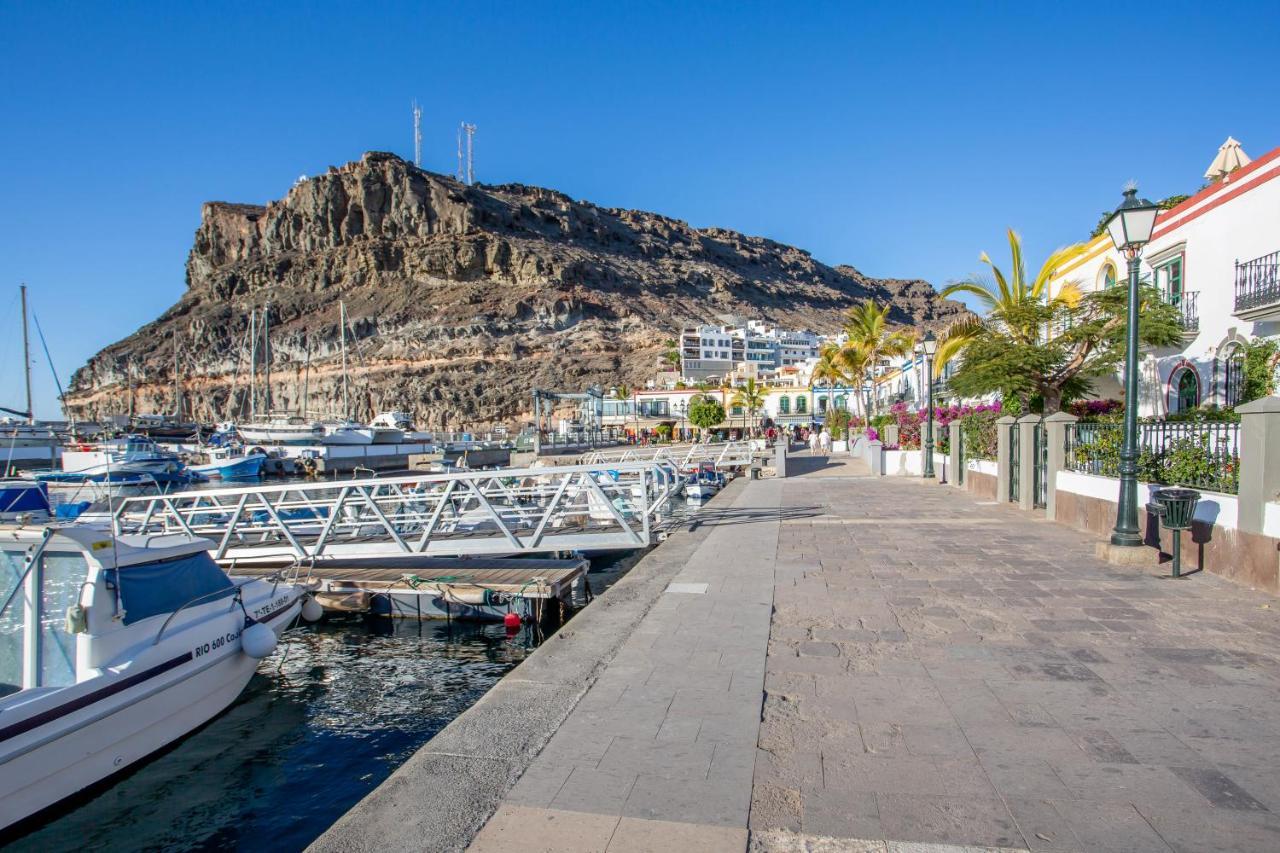 Ribera Del Puerto - Luxe Apartement With Great Terrace And Sea View Puerto De Mogan Kültér fotó