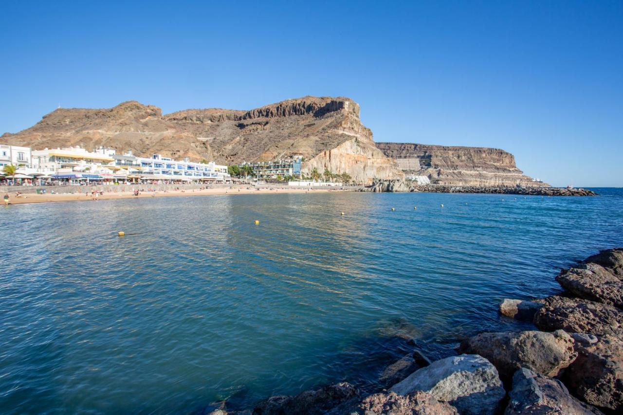 Ribera Del Puerto - Luxe Apartement With Great Terrace And Sea View Puerto De Mogan Kültér fotó