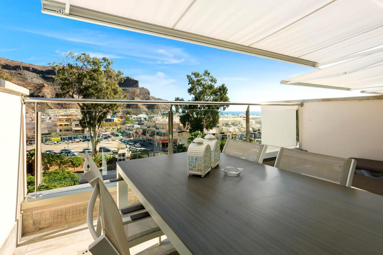 Ribera Del Puerto - Luxe Apartement With Great Terrace And Sea View Puerto De Mogan Kültér fotó