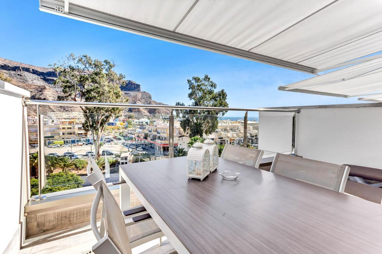 Ribera Del Puerto - Luxe Apartement With Great Terrace And Sea View Puerto De Mogan Kültér fotó