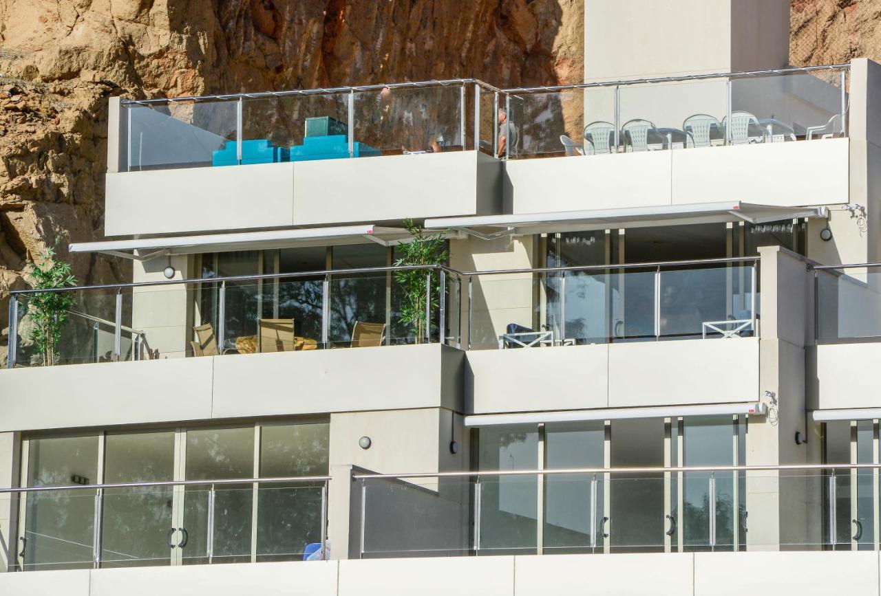 Ribera Del Puerto - Luxe Apartement With Great Terrace And Sea View Puerto De Mogan Kültér fotó